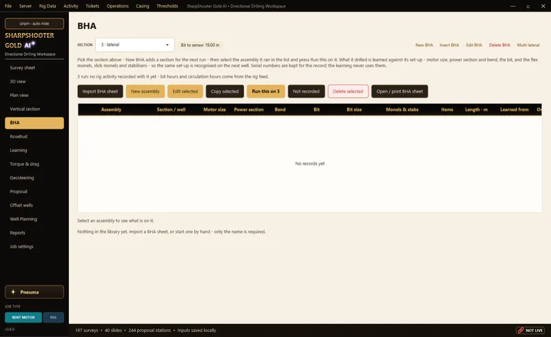 SharpShooter Gold - BHA